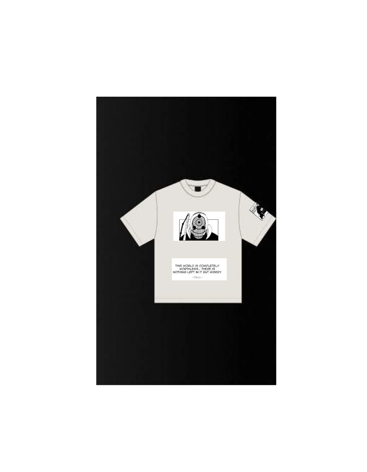🌀 "Masked Shadows: Uchiha Obito Tee"