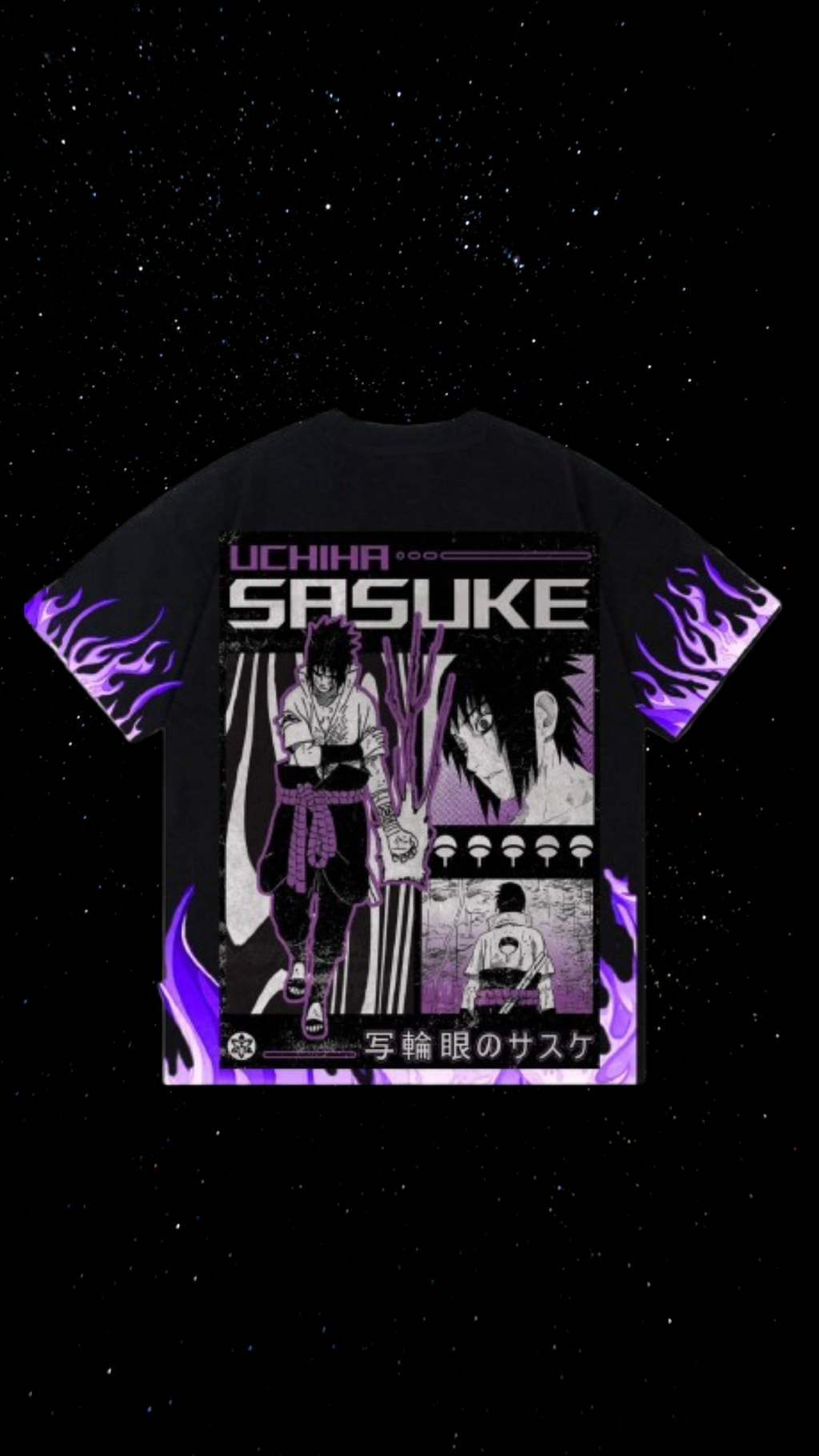 🌌 "Eternal Flame: Sasuke Edition" T-Shirt